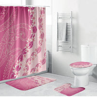 Heiva i Tahiti Bathroom Set Tahitian Tiare Maori Cowrie Lei Pink
