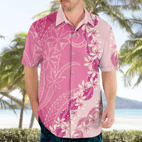 Heiva i Tahiti Hawaiian Shirt Tahitian Tiare Maori Cowrie Lei Pink