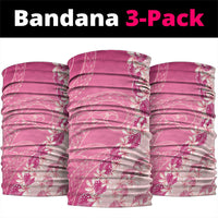 Heiva i Tahiti Neck Gaiter Tahitian Tiare Maori Cowrie Lei Pink