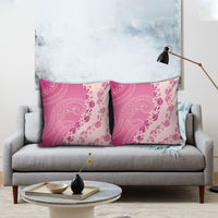 Heiva i Tahiti Pillow Cover Tahitian Tiare Maori Cowrie Lei Pink