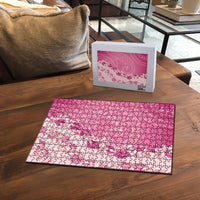 Heiva i Tahiti Puzzle Tahitian Tiare Maori Cowrie Lei Pink