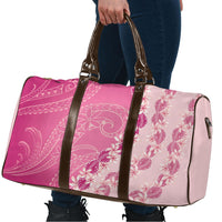 Heiva i Tahiti Travel Bag Tahitian Tiare Maori Cowrie Lei Pink