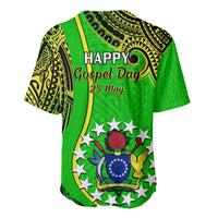 25 May Palmerston Island Gospel Day Baseball Jersey Cook Islands Tribal Pattern LT14 - Polynesian Pride