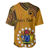 Personalised 15 August Rakahanga Island Gospel Day Baseball Jersey Cook Islands Tribal Pattern LT14 - Polynesian Pride