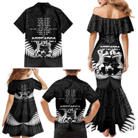 New Zealand Silver Fern Rugby Family Matching Mermaid Dress and Hawaiian Shirt Haka Dance With Aotearoa Maori Pattern LT14 - Polynesian Pride