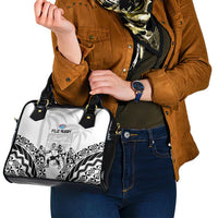 Fiji Tapa Rugby Shoulder Handbag Cibi Dance With Fijian Pattern