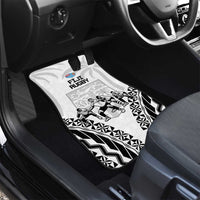 New Zealand And Fiji Tapa Rugby Car Mats Haka Dance Mix Cibi Dance Together
