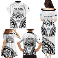 New Zealand And Fiji Tapa Rugby Family Matching Puletasi and Hawaiian Shirt Haka Dance Mix Cibi Dance Together LT14 - Polynesian Pride