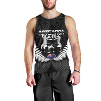 New Zealand And Fiji Tapa Rugby Men Tank Top Haka Dance Mix Cibi Dance Together