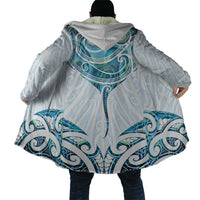 New Zealand Manta Ray Tattoo Cloak Aotearoa Maori Haehae Paua Shell - Polynesian Pride