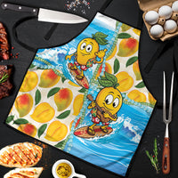 Aloha Hawaii Summer Apron Hawaiian Lei Surfing Mango Palaka Motifs
