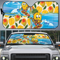Aloha Hawaii Summer Auto Sun Shade Hawaiian Lei Surfing Mango Palaka Motifs