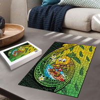 Hawaii Surfing Mango Puzzle Manako Polynesian Fish Hook
