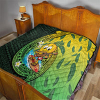 Hawaii Surfing Mango Quilt Manako Polynesian Fish Hook