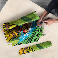 Hawaii Surfing Mango Umbrella Manako Polynesian Fish Hook