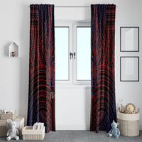Filipino Barong Tagalog Inspired Window Curtain Mabuhay Philippines Festival Polynesian Pattern LT14 - Polynesian Pride