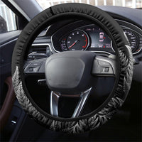 New Zealand Pakeha Steering Wheel Cover Kiwi Silver Fern and Sailing Ship Compass LT14 - Polynesian Pride