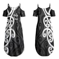 Lil Pakeha Lil Maori New Zealand Couples Matching Summer Maxi Dress and Hawaiian Shirt Kiwi Proud Mangopare Pattern LT14 - Polynesian Pride