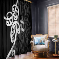 Lil Pakeha Lil Maori New Zealand Window Curtain Kiwi Proud Mangopare Pattern LT14 - Polynesian Pride