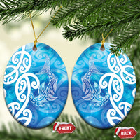 Hammerhead Shark Tattoo New Zealand Ceramic Ornament Maori Galaxy Mangopare Pattern