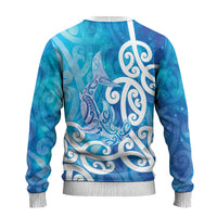 Hammerhead Shark Tattoo New Zealand Ugly Christmas Sweater Maori Galaxy Mangopare Pattern