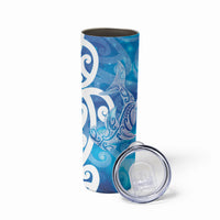 Hammerhead Shark Tattoo New Zealand Skinny Tumbler Maori Galaxy Mangopare Pattern LT14 - Polynesian Pride