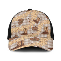 Khaki Palaka Hawaii Cowboy Baseball Net Cap Puakenikeni Lei Paniolo Papale Seamless Vibes - Polynesian Pride