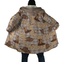 Khaki Palaka Hawaii Cowboy Cloak Puakenikeni Lei Paniolo Papale Seamless Vibes - Polynesian Pride