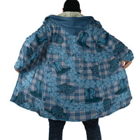 Cyan Palaka Hawaii Cowboy Cloak Puakenikeni Lei Paniolo Papale Seamless Vibes - Polynesian Pride