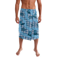 Cyan Palaka Hawaii Cowboy Lavalava Puakenikeni Lei Paniolo Papale Seamless Vibes - Polynesian Pride