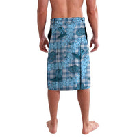 Cyan Palaka Hawaii Cowboy Lavalava Puakenikeni Lei Paniolo Papale Seamless Vibes - Polynesian Pride