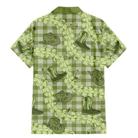 Lime Palaka Hawaii Cowboy Family Matching Mermaid Dress and Hawaiian Shirt Puakenikeni Lei Paniolo Papale Seamless Vibes LT14 - Polynesian Pride