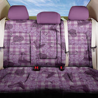 Purple Palaka Hawaii Cowboy Back Car Seat Cover Puakenikeni Lei Paniolo Papale Seamless Vibes LT14 One Size Purple - Polynesian Pride