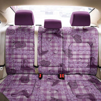 Purple Palaka Hawaii Cowboy Back Car Seat Cover Puakenikeni Lei Paniolo Papale Seamless Vibes LT14 - Polynesian Pride