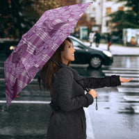 Purple Palaka Hawaii Cowboy Umbrella Puakenikeni Lei Paniolo Papale Seamless Vibes - Polynesian Pride