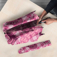 Pink Palaka Hawaii Cowboy Umbrella Puakenikeni Lei Paniolo Papale Seamless Vibes - Polynesian Pride