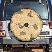 Yellow Palaka Hawaii Cowboy Spare Tire Cover Puakenikeni Lei Paniolo Papale Seamless Vibes LT14 Yellow - Polynesian Pride