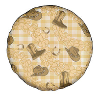 Yellow Palaka Hawaii Cowboy Spare Tire Cover Puakenikeni Lei Paniolo Papale Seamless Vibes LT14 - Polynesian Pride