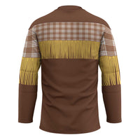 Aloha Hawaii Cowboy Custome Hockey Jersey Puakenikeni Lei Palaka Tassel Style - Polynesian Pride