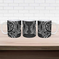 New Zealand Hammerhead Shark Ceramic Mug Maori Haehae Mangopare Black LT14 - Polynesian Pride