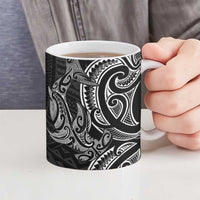 New Zealand Hammerhead Shark Ceramic Mug Maori Haehae Mangopare Black LT14 - Polynesian Pride