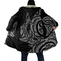 New Zealand Hammerhead Shark Cloak Maori Haehae Mangopare Black - Polynesian Pride