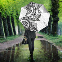 New Zealand Hammerhead Shark Umbrella Maori Haehae Mangopare White LT14 - Polynesian Pride