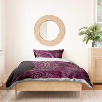 New Zealand Hammerhead Shark Bedding Set Maori Haehae Mangopare Pink - Polynesian Pride