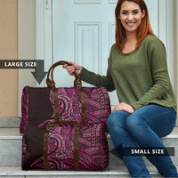 New Zealand Hammerhead Shark Travel Bag Maori Haehae Mangopare Pink - Polynesian Pride