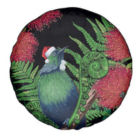 New Zealand Tui Bird Christmas Spare Tire Cover Maori Fern Mix Pohotukawa LT14 - Polynesian Pride
