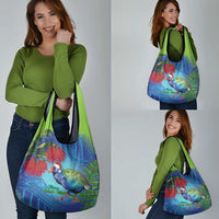 New Zealand Takahe Christmas Grocery Bag Maori Fern Mix Pohotukawa LT14 - Polynesian Pride