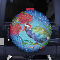New Zealand Takahe Christmas Spare Tire Cover Maori Fern Mix Pohotukawa LT14 - Polynesian Pride
