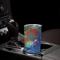 New Zealand Takahe Christmas Tumbler Cup Maori Fern Mix Pohotukawa LT14 - Polynesian Pride