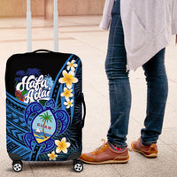 Hafa Adai Guam Luggage Cover Guahan Sea Turtle Tropical Style LT14 Blue - Polynesian Pride